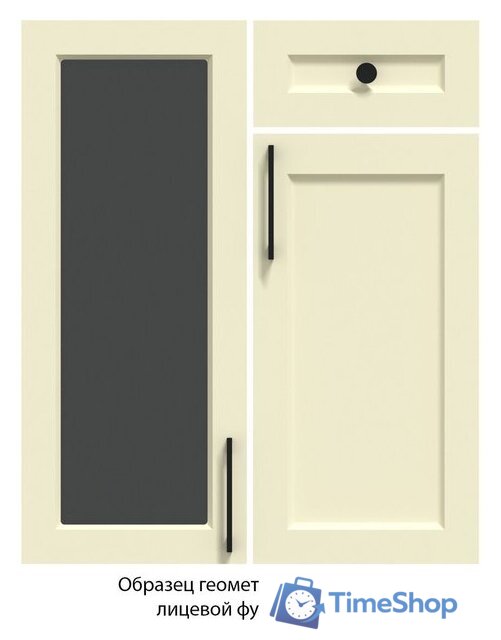 Готовая кухня Интерлиния Тренд 1.5x3.5 левая (белый/белый/кастилло темный) - Изображение №6 — Интернет-магазин Time-Shop