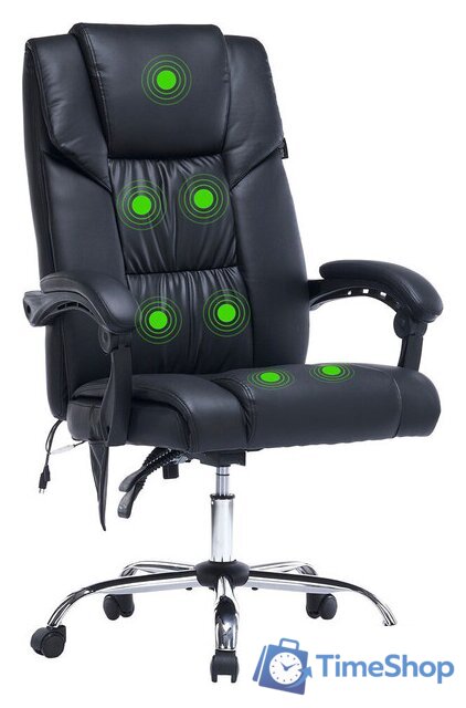 Офисное кресло CACTUS CS-CHR-OC02M-BK (черный) - Изображение №1 — Интернет-магазин Time-Shop