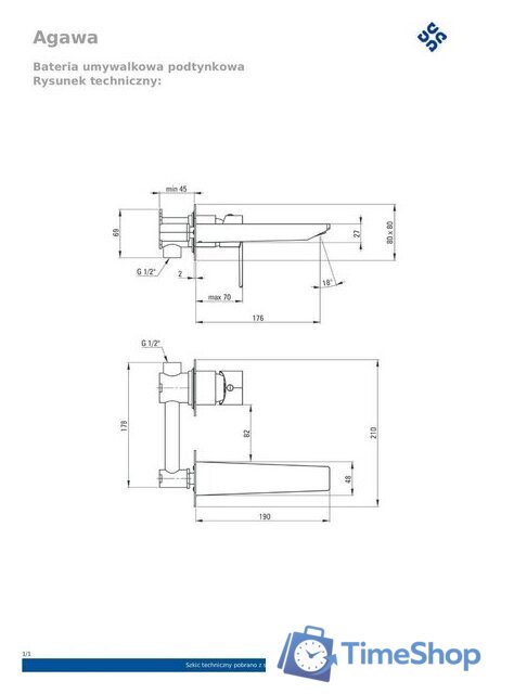 Смеситель Deante Agava BQG 054L - Изображение №5 — Интернет-магазин Time-Shop