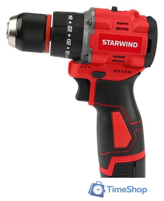Ударная дрель-шуруповерт StarWind CDBT16-2.0/2HS1 (с 2-мя АКБ, кейс) - Изображение №1 — Интернет-магазин Time-Shop