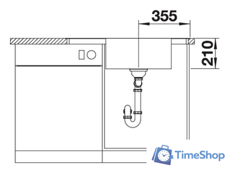 Кухонная мойка Blanco Andano XL 6 S-IF Compact (левая, с клапаном автоматом) - Изображение №2 — Интернет-магазин Time-Shop