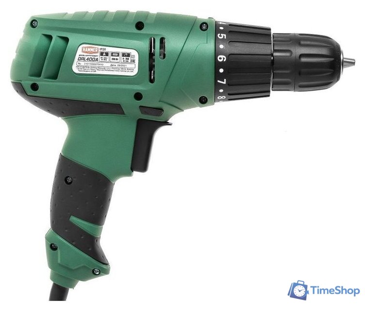 Дрель-шуруповерт Hammer DRL400A - Изображение №6 — Интернет-магазин Time-Shop
