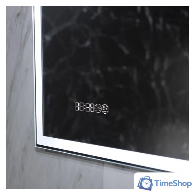  Пекам Зеркало Greta 100x60 greta-100x60spcl (с подогревом, подсветкой, сенсором на прикосновение и часами) - Изображение №11 — Интернет-магазин Time-Shop