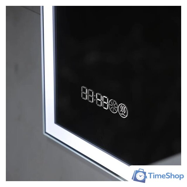  Пекам Зеркало Greta 100x60 greta-100x60spcl (с подогревом, подсветкой, сенсором на прикосновение и часами) - Изображение №14 — Интернет-магазин Time-Shop