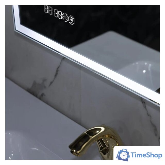  Пекам Зеркало Greta 100x60 greta-100x60spcl (с подогревом, подсветкой, сенсором на прикосновение и часами) - Изображение №12 — Интернет-магазин Time-Shop