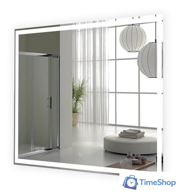  Пекам Зеркало Greta 100x60 greta-100x60spcl (с подогревом, подсветкой, сенсором на прикосновение и часами) - Изображение №1 — Интернет-магазин Time-Shop