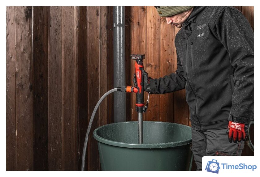 Дренажный насос Milwaukee M12 BSWP-601 4933479640 (с 1-им АКБ) - Изображение №9 — Интернет-магазин Time-Shop