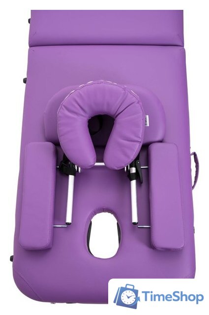 Массажный стол Atlas Sport складной 2-с 60 см деревянный (фиолетовый) - Изображение №3 — Интернет-магазин Time-Shop