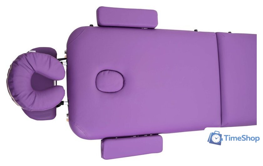 Массажный стол Atlas Sport складной 2-с 60 см деревянный (фиолетовый) - Изображение №2 — Интернет-магазин Time-Shop