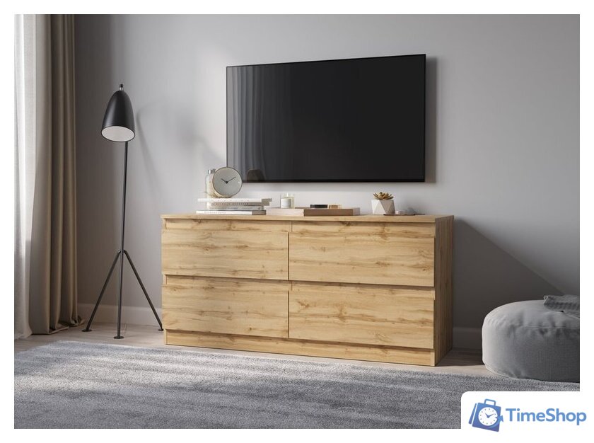 Комод НК-Мебель Stern ТВ-4Я 127 72677947 (дуб вотан) - Изображение №3 — Интернет-магазин Time-Shop