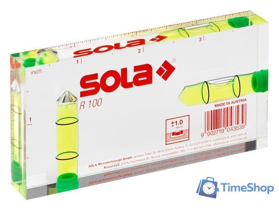 Уровень строительный Sola R 100 - Изображение №1 — Интернет-магазин Time-Shop