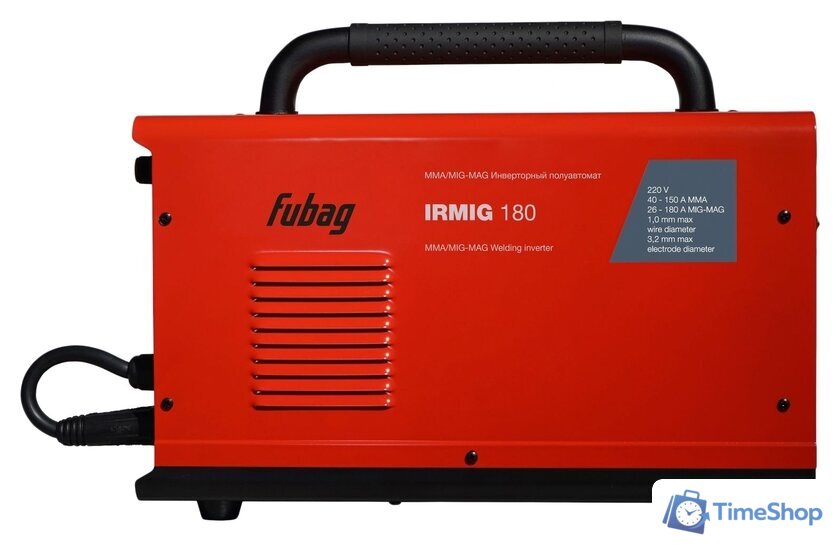 Сварочный инвертор Fubag IRMIG 180 (с горелкой FB 250) - Изображение №3 — Интернет-магазин Time-Shop