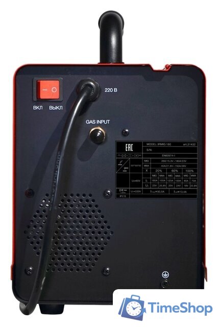 Сварочный инвертор Fubag IRMIG 180 (с горелкой FB 250) - Изображение №5 — Интернет-магазин Time-Shop