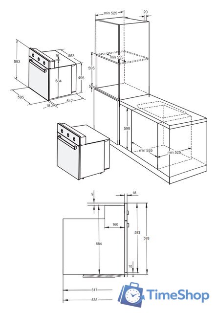 Электрический духовой шкаф Darina 1U BDE111 707 W - Изображение №2 — Интернет-магазин Time-Shop