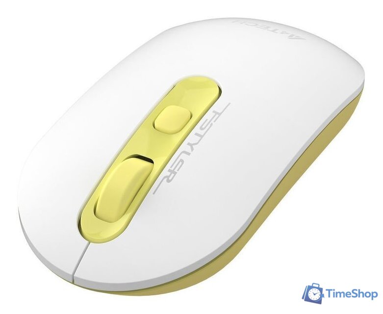 Мышь A4Tech Fstyler FG20 (белый/золотистый) - Изображение №5 — Интернет-магазин Time-Shop
