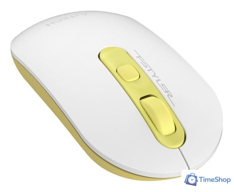 Мышь A4Tech Fstyler FG20 (белый/золотистый) - Изображение №6 — Интернет-магазин Time-Shop