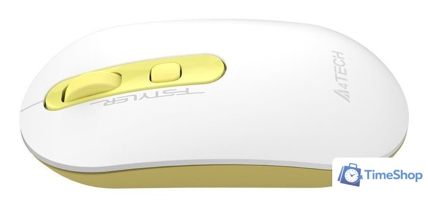 Мышь A4Tech Fstyler FG20 (белый/золотистый) - Изображение №7 — Интернет-магазин Time-Shop