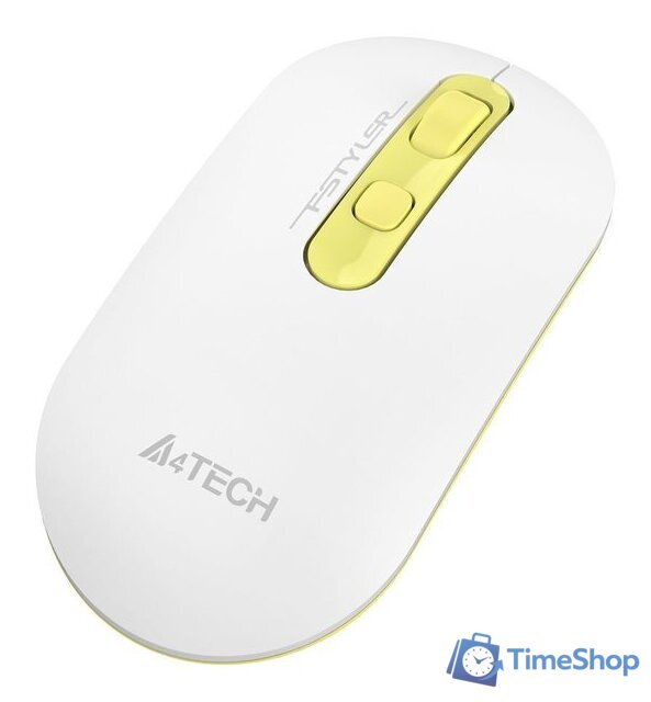 Мышь A4Tech Fstyler FG20 (белый/золотистый) - Изображение №4 — Интернет-магазин Time-Shop