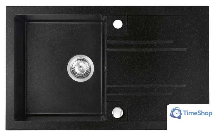 Кухонная мойка Ferro Mezzo II DRGM48/78HA (графит блестящий) - Изображение №1 — Интернет-магазин Time-Shop