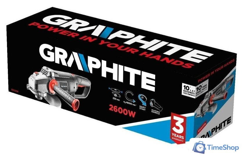 Угловая шлифмашина GRAPHITE 59G208 - Изображение №3 — Интернет-магазин Time-Shop