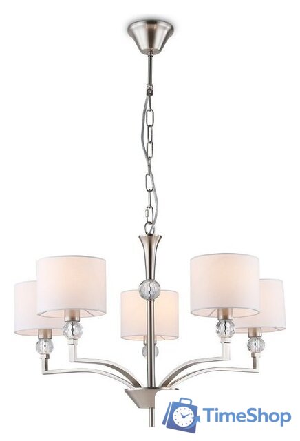 Подвесная люстра Ambrella light LH71121/5 SN/WH (никель/белый) - Изображение №2 — Интернет-магазин Time-Shop