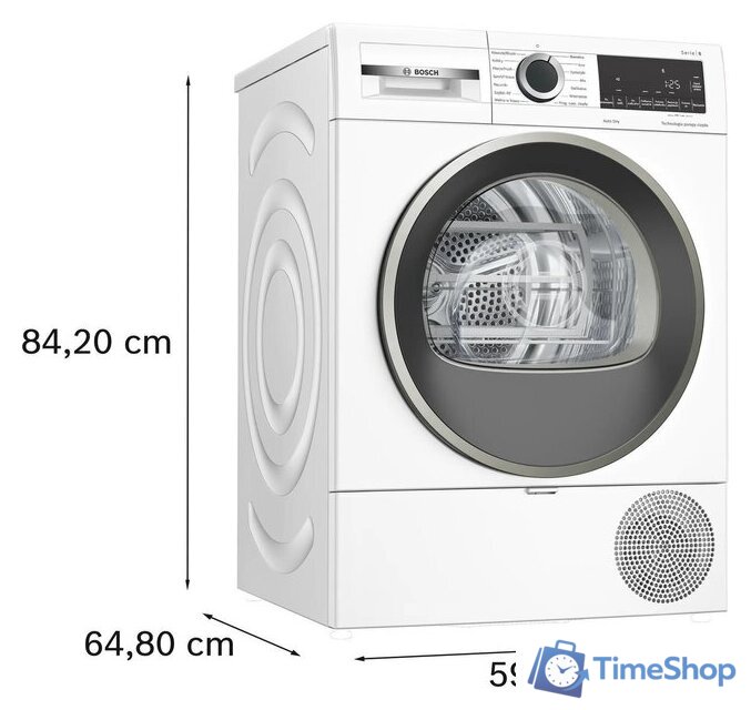 Сушильная машина Bosch Serie 6 WQG1417EPL - Изображение №6 — Интернет-магазин Time-Shop