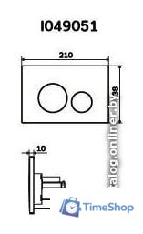 Панель смыва AM.PM I049031 (матовый никель) - Изображение №2 — Интернет-магазин Time-Shop