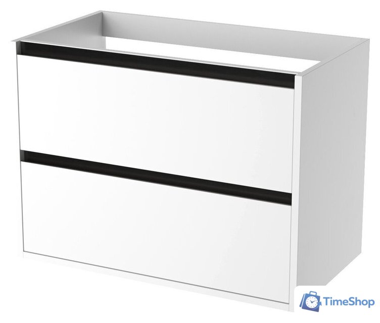  ЗОВ Тумба под умывальник Парма 100 P100LWP0MWMC1B (белый матовый) - Изображение №1 — Интернет-магазин Time-Shop