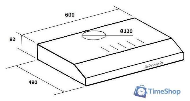 Кухонная вытяжка Schtoff C1-T600 X - Изображение №2 — Интернет-магазин Time-Shop