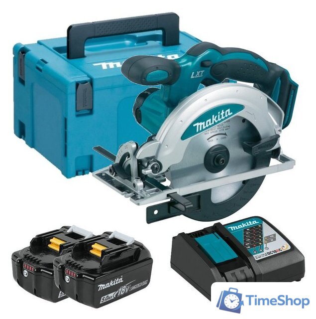 Дисковая (циркулярная) пила Makita DSS610RTJ (с 2-мя АКБ) - Изображение №1 — Интернет-магазин Time-Shop