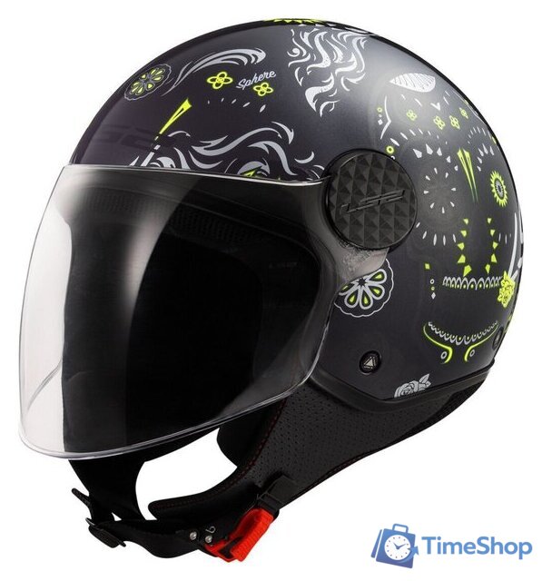 Мотошлем LS2 OF558 Sphere Lux II Maxca (S, черный глянцевый/желтый) - Изображение №1 — Интернет-магазин Time-Shop