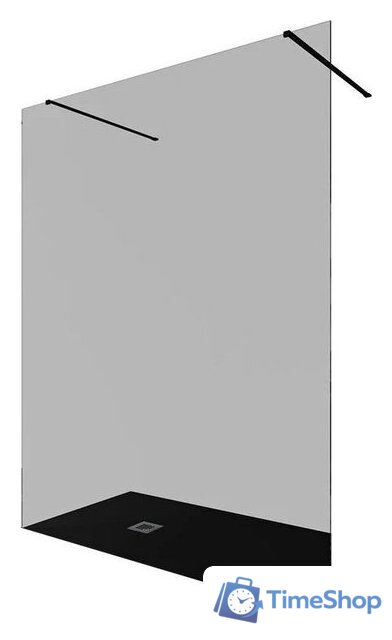 Душевая стенка Allen Brau Infinity 3.21040.BBA.T 323832 (черный браш ) - Изображение №1 — Интернет-магазин Time-Shop