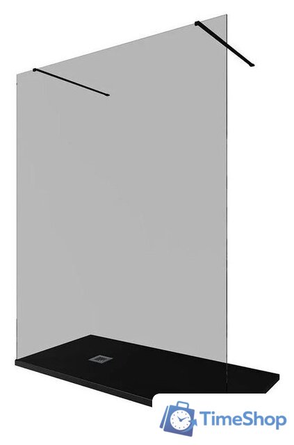 Душевая стенка Allen Brau Infinity 3.21040.BBA.T 323832 (черный браш ) - Изображение №3 — Интернет-магазин Time-Shop