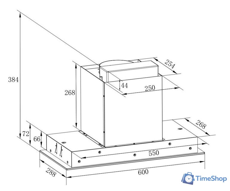 Кухонная вытяжка ZorG Nevada 1200 60 S-GC (белый) - Изображение №9 — Интернет-магазин Time-Shop