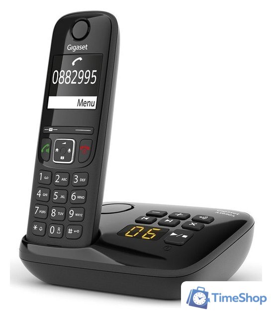 Радиотелефон Gigaset AS690A (черный) - Изображение №2 — Интернет-магазин Time-Shop