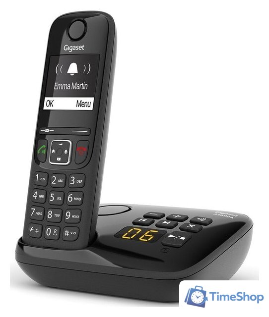 Радиотелефон Gigaset AS690A (черный) - Изображение №4 — Интернет-магазин Time-Shop