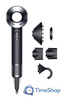 Фен Dyson HD08 Supersonic (евровилка, черный/никель) - Изображение №1 — Интернет-магазин Time-Shop