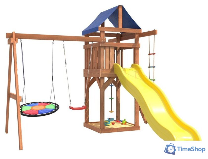 Игровой комплекс National Tree Company Качели лодочка и гнездо Свиби IgroWoods ДП-8 - Изображение №3 — Интернет-магазин Time-Shop