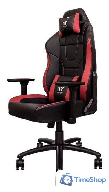 Игровое (геймерское) кресло Thermaltake U Comfort GGC-UCO-BRLWDS-01 (черный/красный) - Изображение №3 — Интернет-магазин Time-Shop