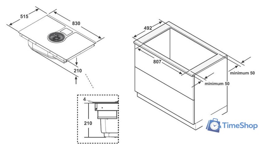 Варочная панель Elica NikolaTesla Prime BL/F/83 - Изображение №8 — Интернет-магазин Time-Shop