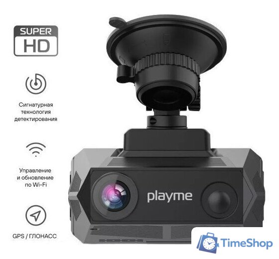 Видеорегистратор-радар детектор-GPS информатор (3в1) Playme HyperForce - Изображение №1 — Интернет-магазин Time-Shop