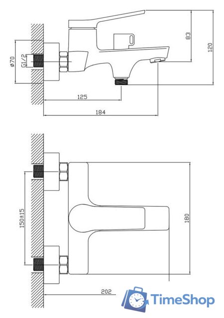 Смеситель Lauter Silk 21СК6572С - Изображение №2 — Интернет-магазин Time-Shop