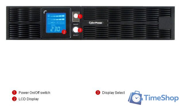 Источник бесперебойного питания CyberPower PR1500 LCD 2U (PR1500ELCDRT2U) - Изображение №3 — Интернет-магазин Time-Shop