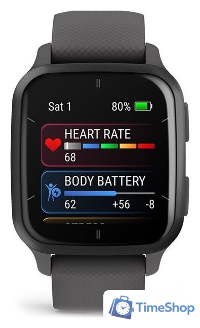 Умные часы Garmin Venu Sq 2 (темно-серый) - Изображение №2 — Интернет-магазин Time-Shop