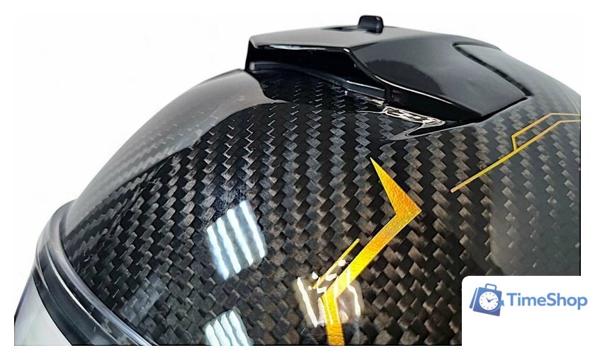 Мотошлем AIM RH365 365-012-M (M, Carbon Kaiqi Golden) - Изображение №7 — Интернет-магазин Time-Shop
