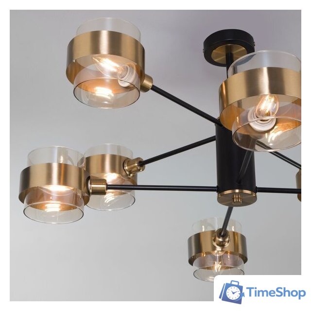 Люстра средней высоты Евросвет 70127/8 (черный) - Изображение №2 — Интернет-магазин Time-Shop