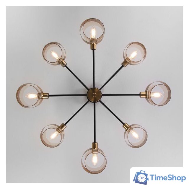 Люстра средней высоты Евросвет 70127/8 (черный) - Изображение №3 — Интернет-магазин Time-Shop