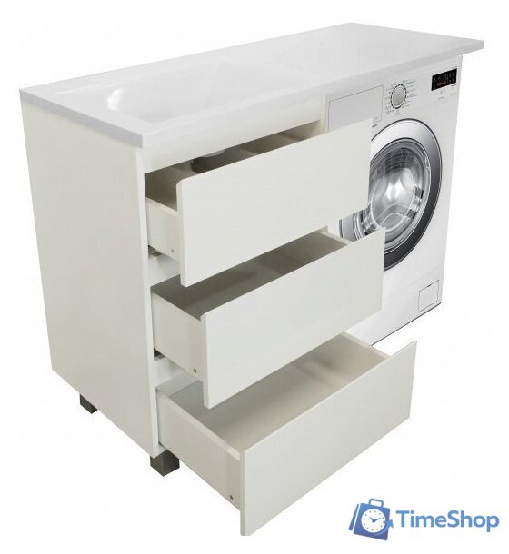  Эстет Тумба Dallas Luxe ФР-00001923 с умывальником Dallas 120 (правая) - Изображение №2 — Интернет-магазин Time-Shop