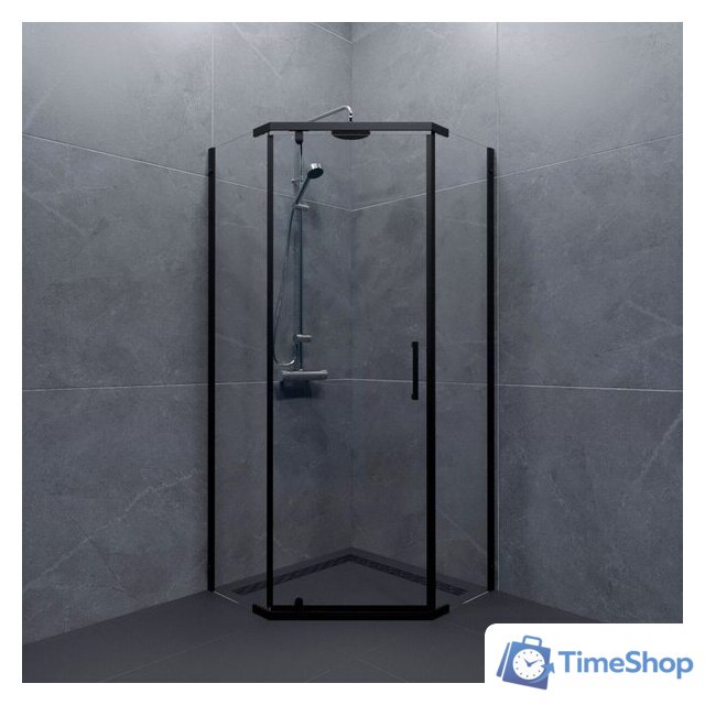 Душевой уголок Triton Дека-Блэк 90x90 (черный, без поддона) - Изображение №2 — Интернет-магазин Time-Shop