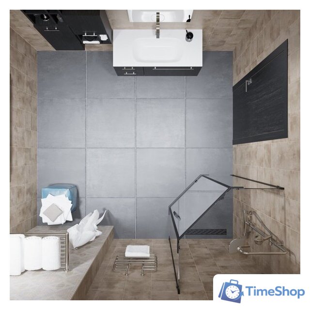 Душевой уголок Triton Дека-Блэк 90x90 (черный, без поддона) - Изображение №7 — Интернет-магазин Time-Shop